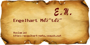 Engelhart Máté névjegykártya