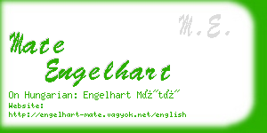 mate engelhart business card